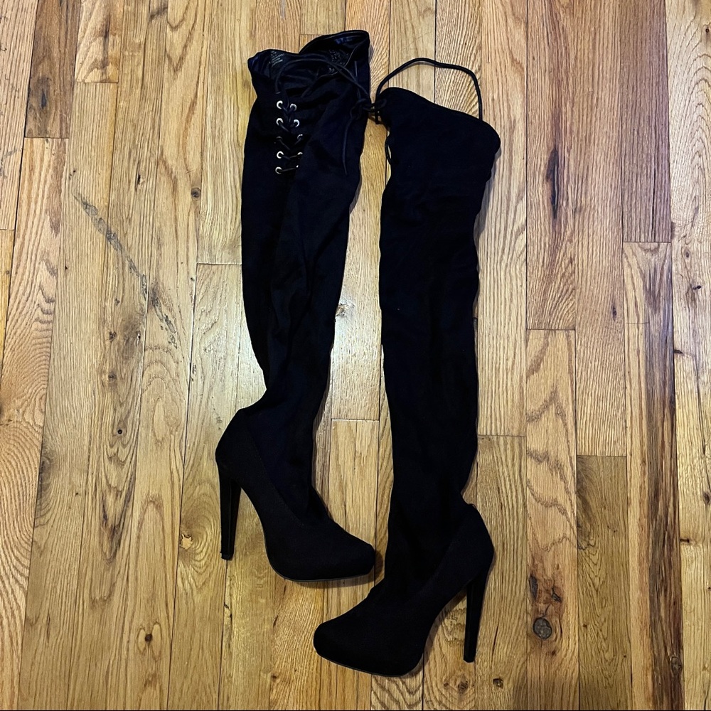 Thigh High Suede Boots